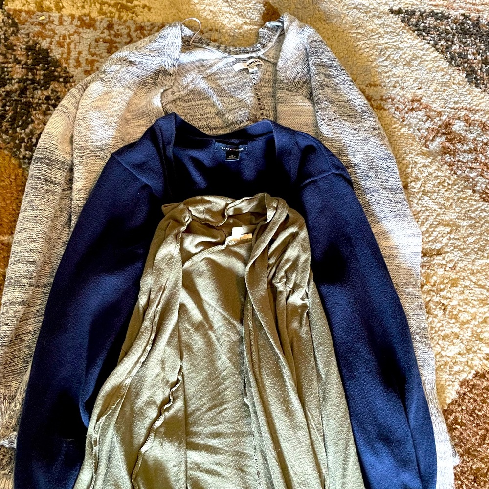 Mix brand of Cardigans, sizes medium to small